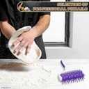 Pizza Docker Roller - 7.7" X 4.8" Plastic Pizza Dough Roller for Even Crust Prep, Non-Slip Grip Handle & Staggered Spikes Prevent Air Pockets, Lightweight Tool for Flatbreads & Pies