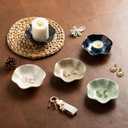 3 x Candle Holders for Pillar Candles, Tealight Candle Holder, Candle Stand, Ceramic Candle Plate Tray, Candle Holder Decor for Dinning, Party, Wedding, Birthday, Anniversary Decorations, 1pack (Camel)