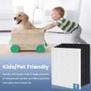 C545 True HEPA Replacement Filter S Compatible with Winix C545, B151, P150, 9300 Air Purifier, Winix S Filter 1712-0096-00 2522-0058-00, 2 Pack H13 True HEPA Filter and 8 Activated Carbon Filters