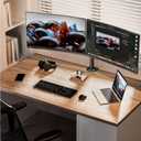 ErGear Dual Monitor Stand, Heavy Duty Adjustable Monitor Desk Mount for 2 Screens up to 32 Inches, Fully Adjustable Height, Tilt, Swivel, Rotate, Supports 17.6 lbs per Monitor Arm, Easy Installation