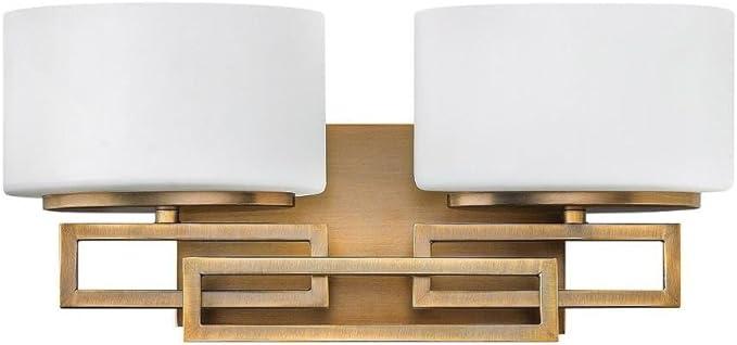 2 Light Bathroom Vanity in Transitional Style 16.25 inches Wide by 6.75 inches High-Brushed Bronze Finish-Halogen Lamping Type Transitional Interior Bath 81-Bel-3002015