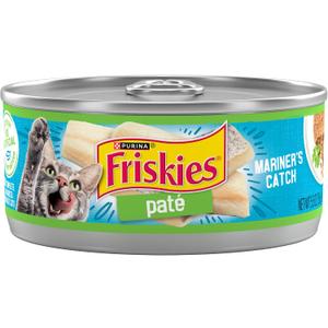 Purina Friskies Wet Cat Food Pate, Mariners Catch - (Pack of 24) 5.5 oz. Cans