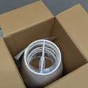 GO&SO Linen Small Lamp Shades for Chandelier, Clip on Lamp Shade Set of 5 White Lamp Shade, 4x6x5 IN Mini Lamp Shades, Modern Barrel Lamps Shades for Small Table Lamps, Desk Lamps, Pendant Lights