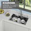Kitchen And Bar Sink, 27x18 Inch Stainless Steel Drop In Modern Single Bowl Topmount Kitchen And Bar Sink Combo-SS Grid,Spoon Rest,Drain Strainer Set Compatibility With Various Kitchen&Bar Style