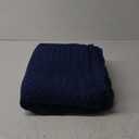 PHF 100% Cotton Waffle Weave Blanket King Size, Soft Lightweight Breathable Cozy Summer Blankets for Bed, Luxury Aesthetic Woven Bedding for Home Decor, 108"x90", Bright Navy Blue