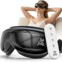 BOB AND BRAD Heated Eye Massager with Remote Control - EyeOasis 2 Plus for Migraines & Dry Eye Relief - Electric Eye Mask with Compression & Music - FSA Eligible Christmas Gifts for Women Men Mom Dad