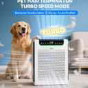 Air Purifiers for Home Large Room, Cover Up to 2600 Ft with Washable Filters, Powerful Turbo Mode, PM2.5 Air Quality Display, 22dB Sleep Mode, Air Cleaner for Pets Hair, HAP607, Greenish White