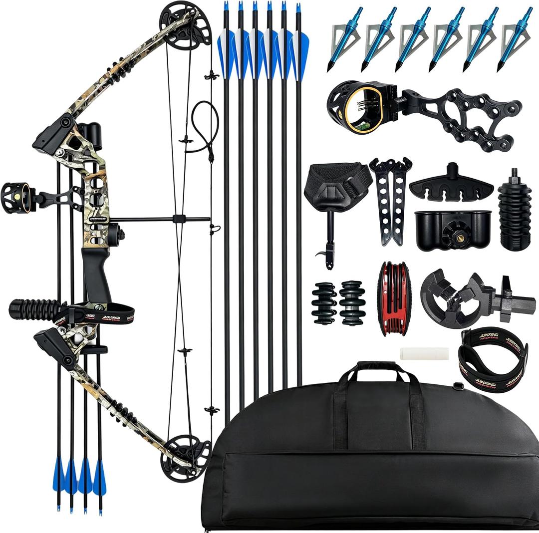 0-70LBS RTH Compound Bow Package No Bow Press 320FPS for Hunting