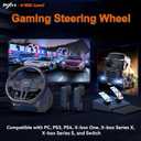 PXN PC Racing Wheel, V900 GEN2 Universal Usb Car Sim 270/900 Degree Race Steering Wheel with Pedals for PC, PS3, PS4, Xbox One, Xbox Series X/S, Switch