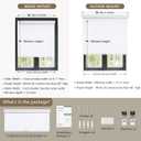 2 x SUNOFF Cordless Blackout Roller Shades for Windows,34.5" W x 48" H,White