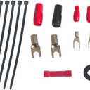 RonDexy True 8 Gauge Car Audio Cable Amp Wiring Kit- 2 Channel CCA Power Cable Amplifier Install Wiring Kit 17ft Power Wire RD04AK8