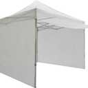 Impact Canopy 10' x 10' Canopy Tent with Awning, Sidewalls, and Roller Bag, Instant Gazebo Shelter, White