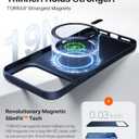 TORRAS Magnetic Slim-Fit for iPhone 17 PRO MAX Case, Ultra-Thin 17 ProMax Phone Case Compatible with MagSafe, Light Anti-Scratch Matte Hard PC Bayer 6.9 inch OriginFit, Deep Blue