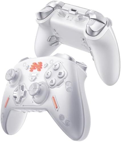 BEITONG Zeus 2 Elite Wireless Controller - Hall Effect Triggers, Optical Buttons, 1000Hz Polling, 1000mAh, Multi-Platform for PC/NS/iOS/Android (Galaxy Silver)