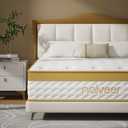 Cooling Gel Memory Foam Hybrid Mattress, 12 Inch Queen Size Mattress in A Box with Pocket Springs for Back Pain & Pressure Relief, Medium Firm Feeling with CertiPUR-US Certified Foam