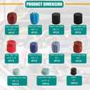 80PCS AC Caps for Cars, A/C High Low Side Valve Core Port Dust Cap Set R12 R134a AC Service Valve Cap Automotive Air-Conditioning System Repair Kit