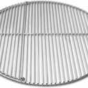 SnS Grills EasySpin Charcoal Grill Cooking Grate, 304 Stainless Steel, Large Hinged Opening, Perfect for 2-Zone Cooking, Replacement Grate Compatible with Weber & Other Grills - Fits 22 Kettles