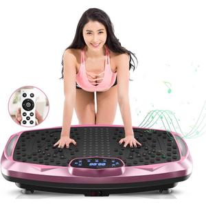 Vibration Plate Exercise Machine Whole Body Workout Vibration Fitness Platform for Home Fitness & Weight Loss + BT + Remote, 99 Levels