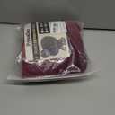 PrinceDeco Velvet Round Saucer Chair Cover (Slipcover Only) High Stretch Papasan Chair Cushion Cover Removable Furniture Protector for Living Room Washable,Fits 29-37 inch, Medium, Burgundy