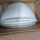 4-Pack Stick-On Half Shades for Recessed Ceiling Lights Glare Blocker & Light Diffuser Covers, Easy Installation, White
