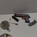 CY05 Electric Water Gun with Lights, Induction Light-Emitting Muzzle, 425ml Water Tank, 26-33Ft Range for Kids Ages 3+ (Grey)