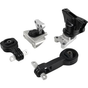 Engine Motor and Trans Mount Set of 4 Compatible with Honda 2006 2007 2008 2009 2010 Civic 1.8L Automatic Transmission Replacement for A4530 A4534 A4543 A4546