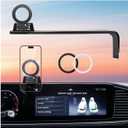 Car Phone Holder for Mercedes Benz GLE-Class/GLS-Class 2020-2026 (Only for 12.3-Inch Screen) 360° Rotation Magnetic Cell Phone Mount, Compatible with Magsafe, Does Not Affect Air Vent