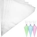 Piping Bags,100pcs 12 Inch Anti Burst Disposable Cake Decorating Bags,Non-Slip Pastry Bags-Ideal for Cakes,Cream Frosting and Cookie Decorating