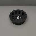 NDS 40, Grate Cover, Connects to Round 6 in. Speed-D Catch Basin 6 Inch Drain Pipes & Fittings, for Small Lawns, Landscaping, and Patios, Black Plastic