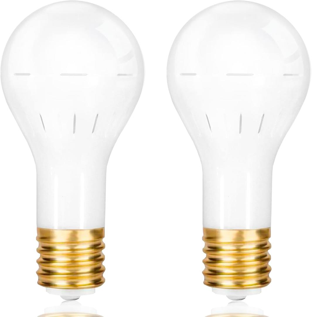 GEPLAD 2-Pack Mogul Base 3 Way LED Light Bulb, 10/20/30W, 100/200/300 Watt Equivalent, Soft White 3000K, for Antique Floor Lamp