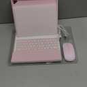TUNKARMOR Keyboard Case for iPad 9.7 inch 6th/5th Generation, 2018/2017 Model, iPad Air 2 (2014) - Mouse and Detachable Keyboard for iPad Pro 9.7, Slim Case with Pen Holder - Pink