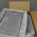 SYANDLVY Small Cat Tree for Indoor Cats, Cat Tower with Scratching Post, Modern Activity House for Large Cats, Condo with Board, Kittens Cave (Light Grey)