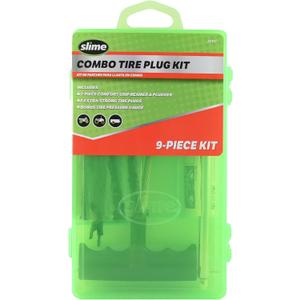 Slime 20133 Tire Repair Tackle Kit, Large, Contains Strings, Tools and Pencil Gauge, 9 Pieces