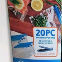 PowerXL Vacuum Seal Zipper Valve Bags 10 Quart 10 Gallon Bags Duo Nutrisealer 20 pcs