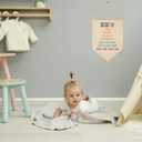 Who Does God Say I Am Banner-Christian Inspirational Pennant Wall Decor,Nursery Banner Flag for Baby Toddler Kids,Baby Room Changing Table Home Altar Decor-Birthday Baby,Shower Gift