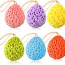 FoldTier 6 Pcs Bath Sponge Deep Cleansing Body Loofah Gentle and Deep Exfoliating Body Scrubber Bath Accessories Men Women Baby Sponge for Bathing Shower (Bright Color)