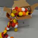 Hunnmingre Thankful Banner Set 3D Felt Thanksgiving Garland with LED String Lights, Hanging Fall Decor for Home, Party, Mantel, Front Door, Window, Wall (Turkey)