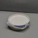 Elk and Friends Kids 7.8” Porcelain White Plates with Silicone Sleeves | Suitable for Babies/Toddlers | Microwave & Dishwasher Safe | Non Slip Dinnerware | Snack Dishes | 2 Pack