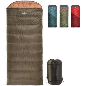 Teton Celsius Regular, -25F, 20F, 0F Degree Sleeping Bags, All Weather Bag for Adults and Kids, Camping Made Easy and Warm, Travel Sack Included