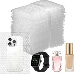 60 Pcs Bubble Out Bags 6"x8 ",Clear Bubble Out Bags,Double Cushioned Bag for Transport and Storage (68Inches)