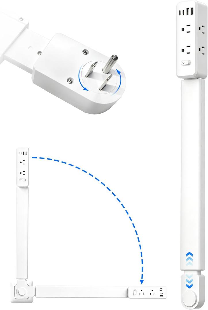 Outlet Extender Stick–360° Rotating, 23"–35" Adjustable