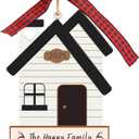 3 x House Warming Gifts New Home - WOXAFO New Home Ornament 2025, Best Housewarming Gifts 2025, Wooden First Christmas Ornament 2025 for Couple Men Women (2025)