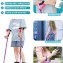 Forearm Crutches for Adults Have Elastic Crutches Padding for The Elbow+Hand Padding, Increases Walking Comfort