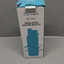 [2-IN-1 LID] Insulated Water Bottle with Silicone Boot (36hrs Cold/18hrs Hot) - DIY Stickers, Leakproof, BPA Free, 40 oz (Soft Green)