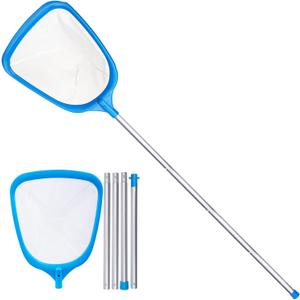 TidyMister Hot Tub Skimmer Spa Net with 5ft Aluminum Pole Ultra Fine Mesh Net Handy Leaf Skimmer for Small Above Ground Pools Pick Up Fine Debris Lightweight Net