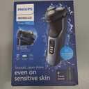 Philips Norelco Shaver 3600 Series, Wet and Dry Electric Shaver, P-Cap, Travel Pouch, Storm Blue, Model S3243/91