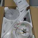 Asyko Ceiling Fans with Lights, 46" Low Profile Ceiling Fan with Light and Remote, Flush Mount for Bedroom, Living Room, 6 Speeds, Dimmable, Timer, Quiet Reversible, White