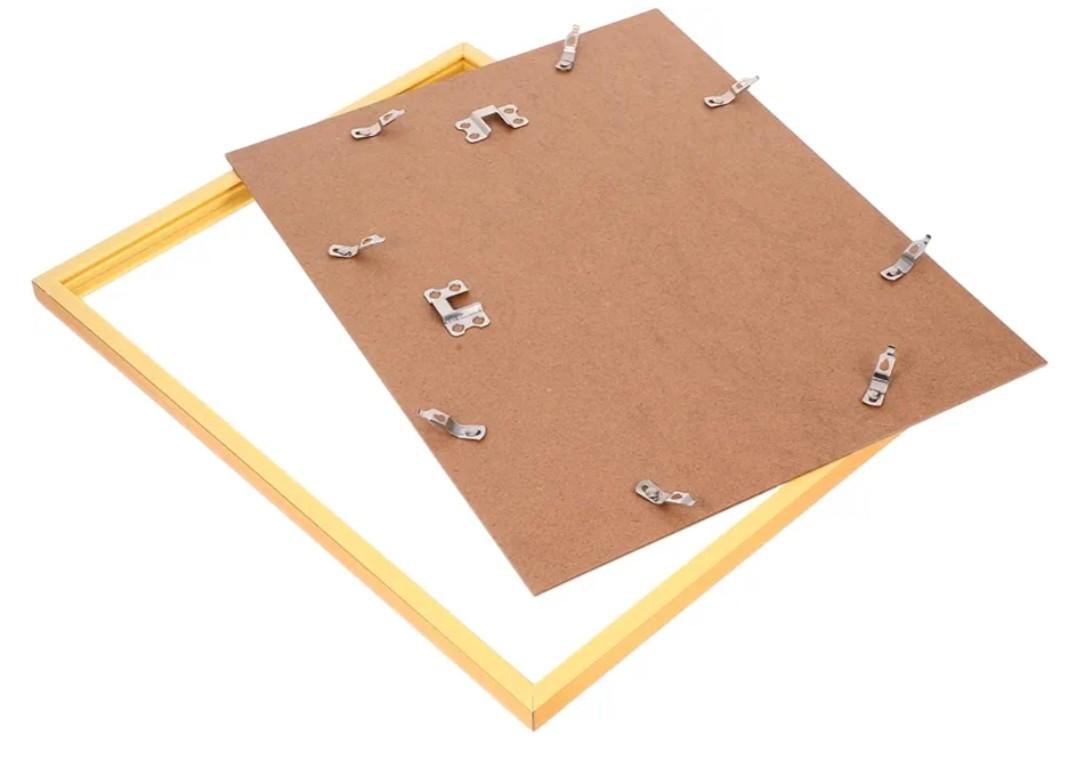 GLEAVI Wall Hanging Decorative Photo Frame Gold Picture Holder for Vertical and Horizontal Display Decor