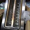 Mueller UltraToast Full Stainless Steel Toaster 4 Slice, Long Extra-Wide Slots for Bagels and Waffles, 6 Browning Levels, LED Display, Cancel/Defrost/Reheat Functions & Removable Tray, Kitchen Gadgets