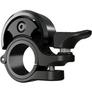 Greallthy Bike Bell, Aluminum Alloy Bicycle Bell with Clear Loud Sound, Bike Bells for Adults and Kids, Sturdy and Compact Bell Fits 0.75-1in(19-25.4mm) Handlebar for Mountain, Road Bikes. (Black)